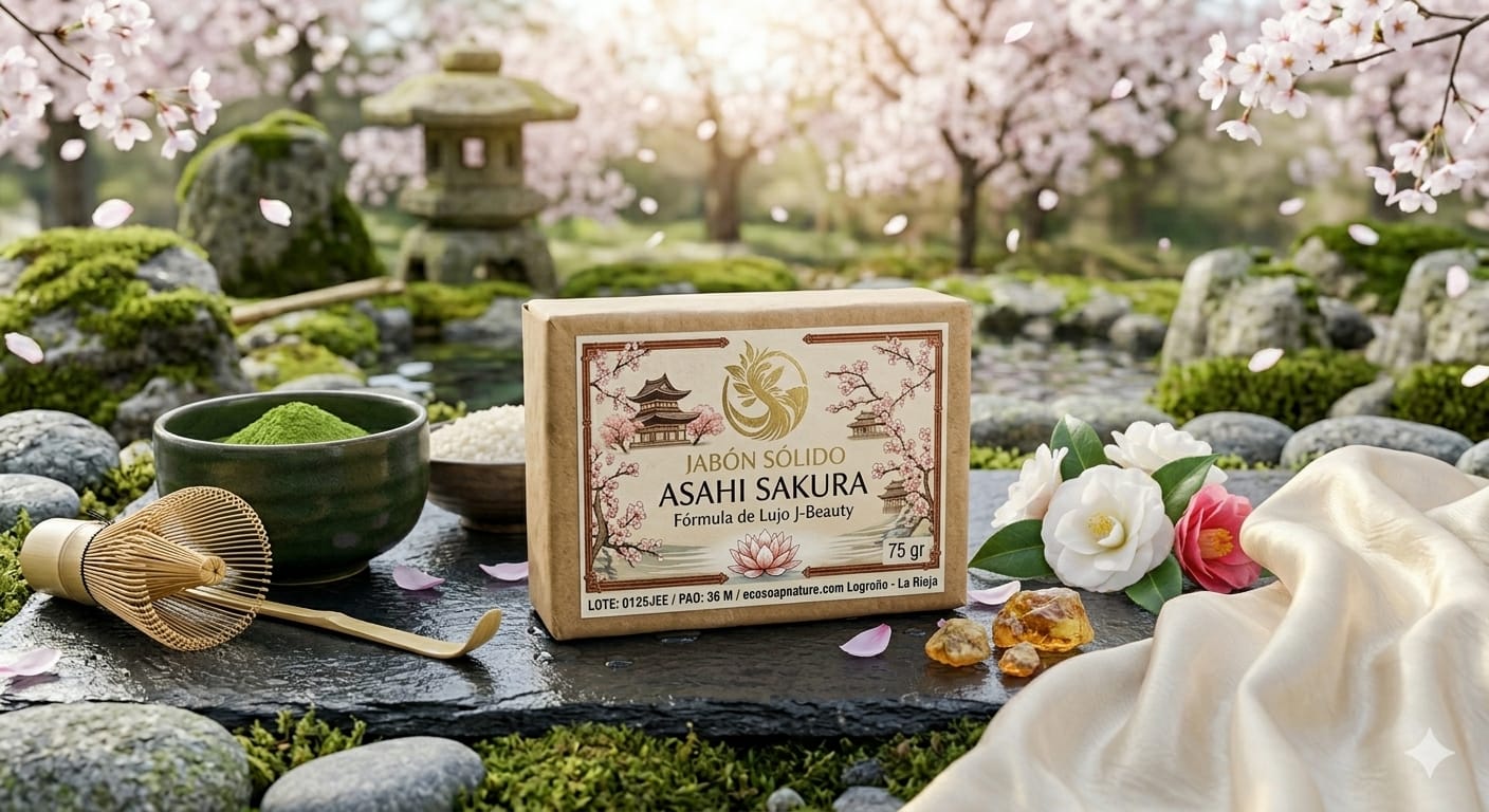 El Despertar de la Piel: Jabón Sólido "Asahi Sakura"