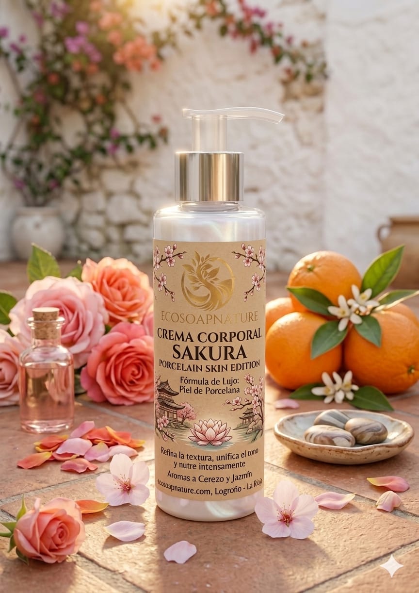 El Sello de Seda: Crema Corporal "Sakura - Porcelain Skin Edition"