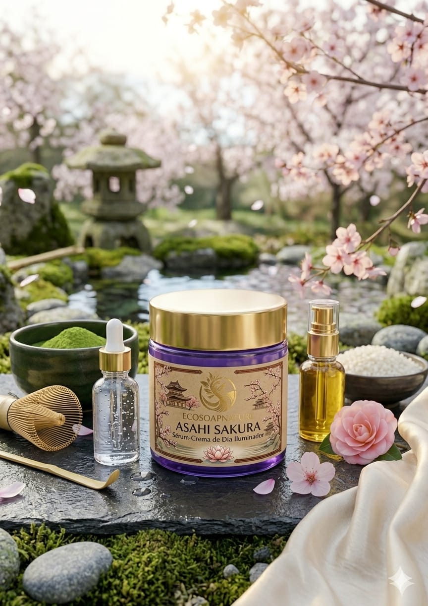 Asahi Sakura: Sérum-Crema de Día Iluminador