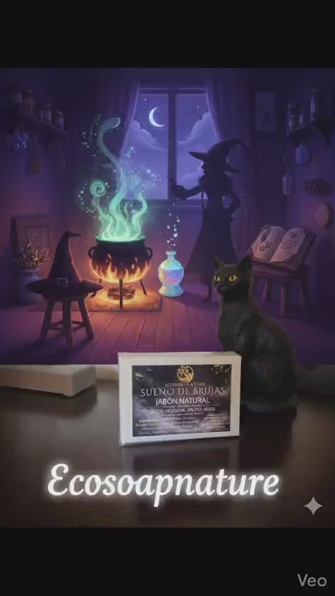 🌙 Sueño de Brujas: Jabón Natural Purificante y Equilibrante Una poción purificante para tu piel.